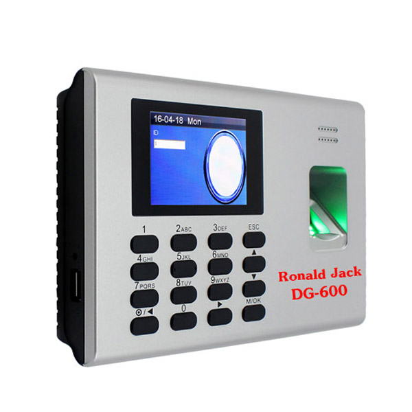 Máy chấm công vân tay thẻ cảm ứng Ronald Jack DG600BID